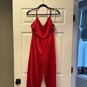 Lulu's Red Jumpsuit